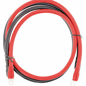 1 x set accu aansluitkabels 25 mm2 80 cm